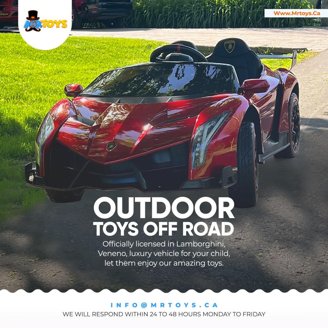 2023 Lamborghini Veneno 24V Kids Ride On Luxury Car