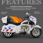 2025 Ride-On Police Motorcycle for Kids – Harley Style Fun on 3 Wheels (Pre-Order)