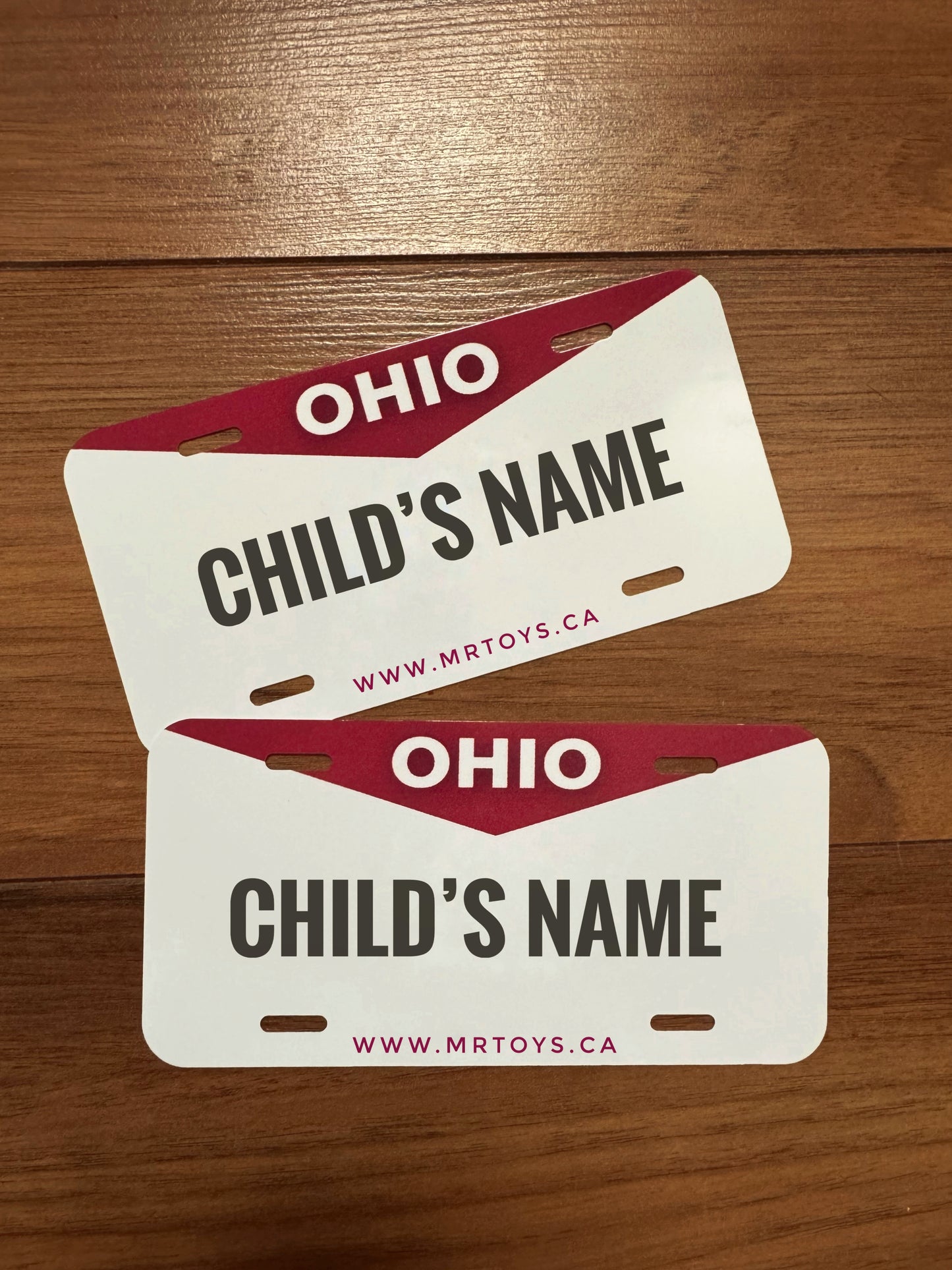 Childs Custom License Plate
