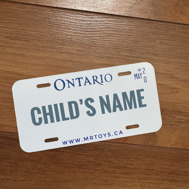 Childs Custom License Plate