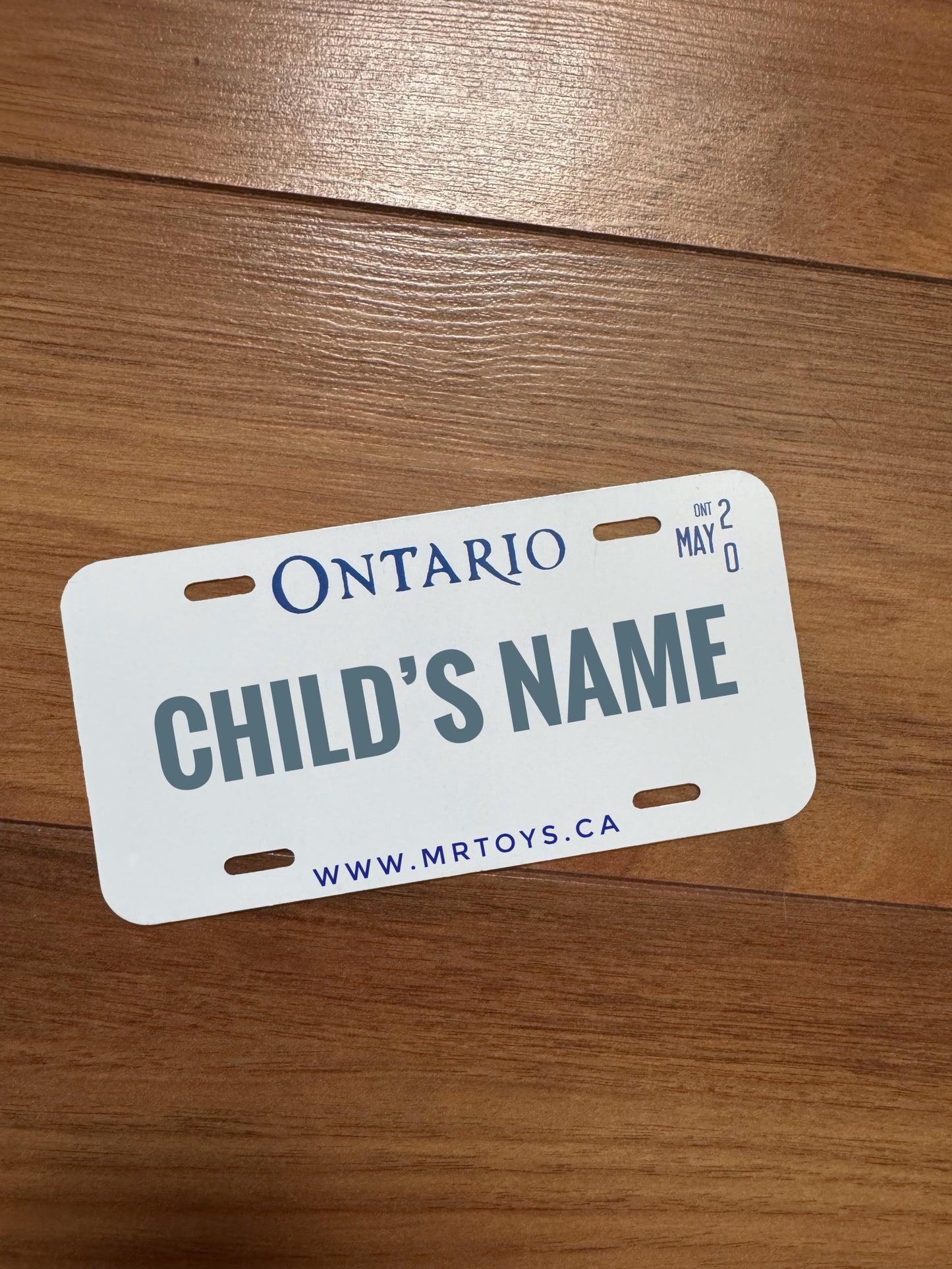 Childs Custom License Plate