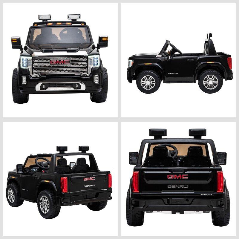 Best 2023 GMC Sierra 24V (2x12V) 2 Seater Kids Ride On Car 4x4 With Remote Contro - mrtoyscanada