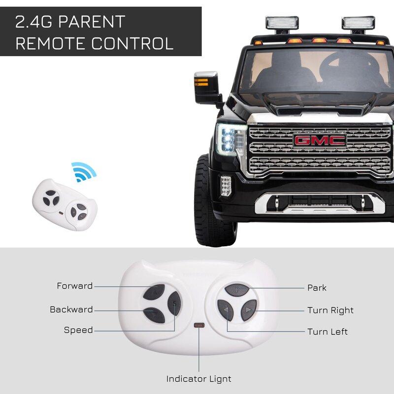 Best 2023 GMC Sierra 24V (2x12V) 2 Seater Kids Ride On Car 4x4 With Remote Contro - mrtoyscanada