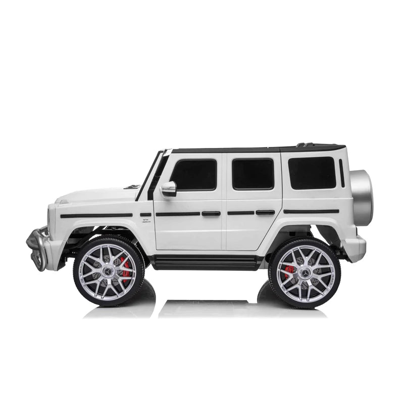 Best 24V Mercedes Benz AMG G63 G Wagon 2 Seater Kids Ride On Car With Remote Control White - mrtoyscanada