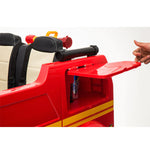 Best 12V Ride on Fire Truck 2 Seater Kids Ride On Car with Water Blaster and Remote Control - mrtoyscanada