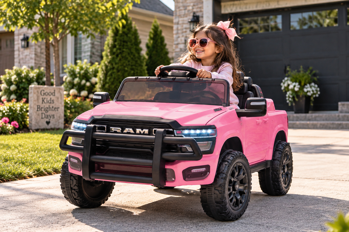 Officially Licensed Dodge RAM 3500 12V Electric Ride-On Pickup for Kids