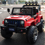 2024 12V Jeep Wrangler Style Kids Ride On 1 Seater Cars with Parental Remote Control