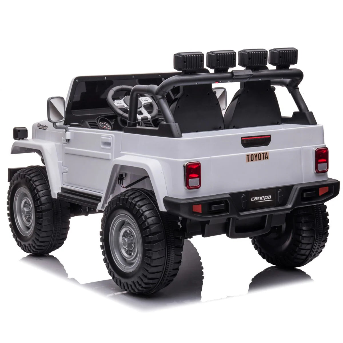 2025 Toyota FJ-40 24V Tow Seater 4x4 Ride on Cars with Remote Control