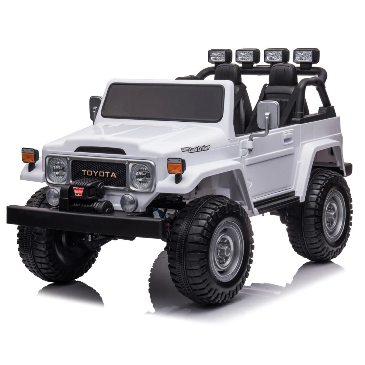 2025 Toyota FJ-40 24V Tow Seater 4x4 Ride on Cars with Remote Control