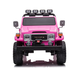 2025 Toyota FJ-40 24V Tow Seater 4x4 Ride on Cars with Remote Control