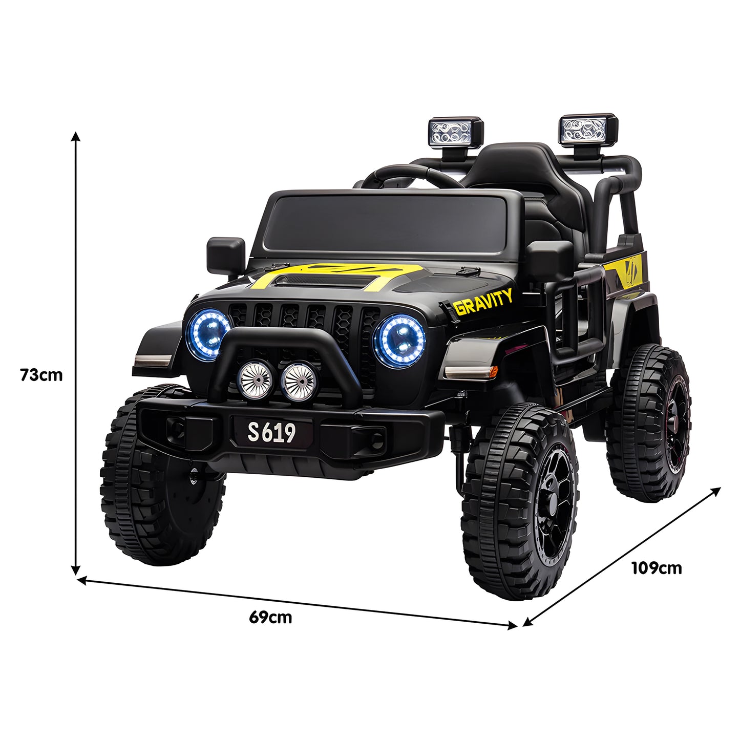 Jeep Wrangler Truck Style 12V Ride On Cars With Remote Control