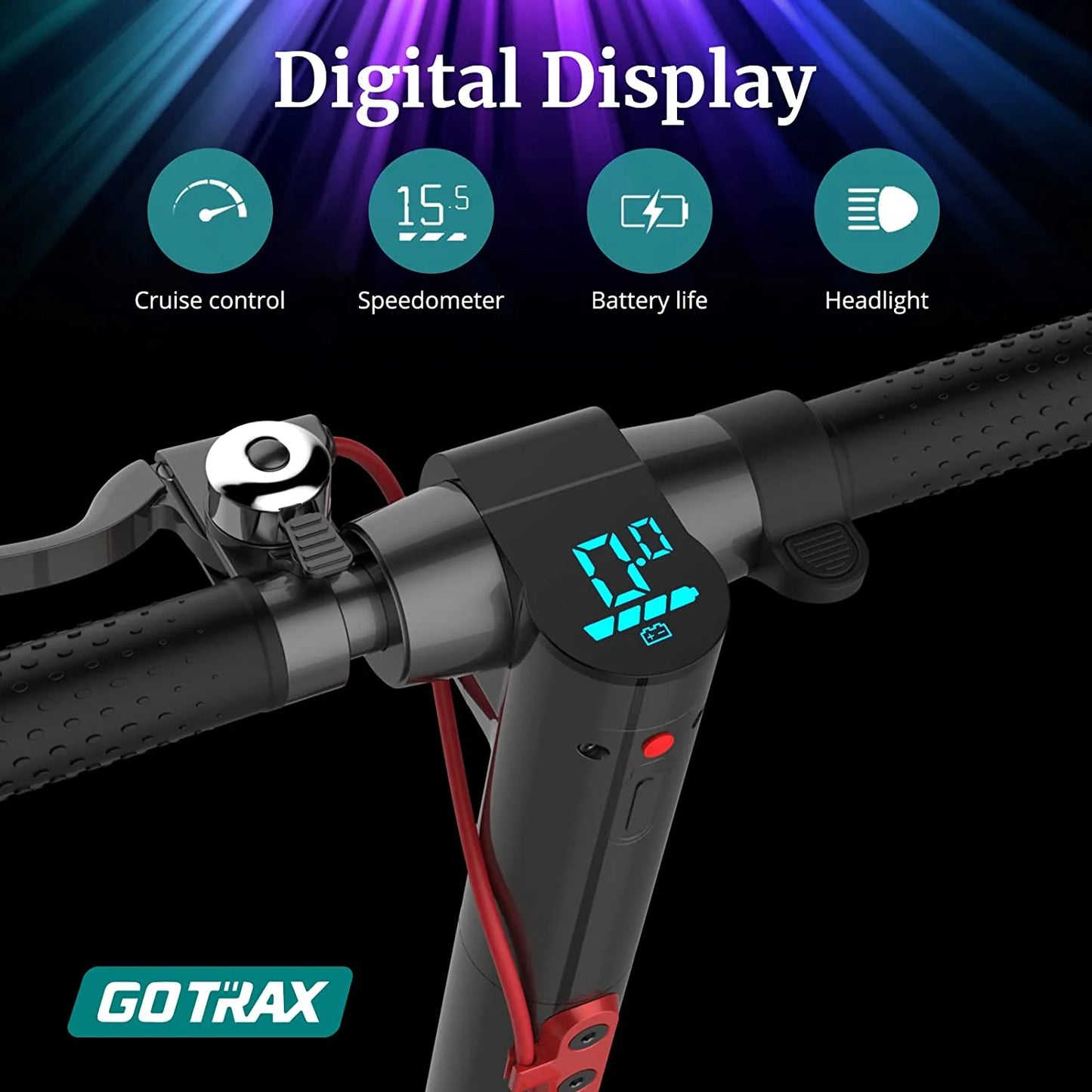 Best Gotrax GXL V2 Electric Scooter, 8.5" Pneumatic Tire EABS and Rear Disk Brake, - mrtoyscanada