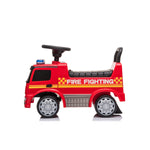 Push Mercedes Antos Fire Truck Foot-to-Floor Ride-On for Kids