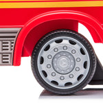 Push Mercedes Antos Fire Truck Foot-to-Floor Ride-On for Kids