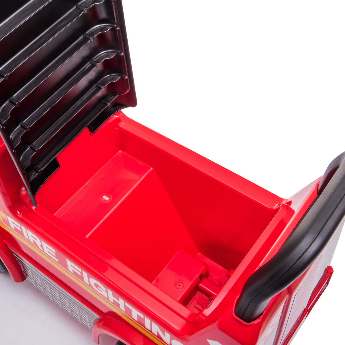 Push Mercedes Antos Fire Truck Foot-to-Floor Ride-On for Kids