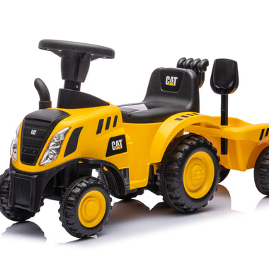 Licensed CAT Holland T7 Tractor Foot-to-Floor Ride-On for Kids
