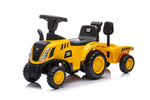 Licensed CAT Holland T7 Tractor Foot-to-Floor Ride-On for Kids