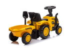 Licensed CAT Holland T7 Tractor Foot-to-Floor Ride-On for Kids