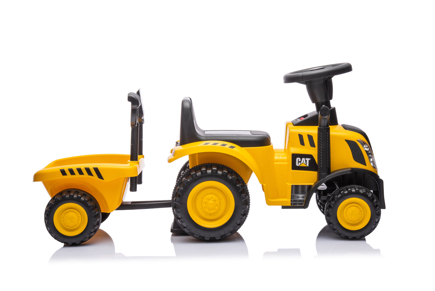 Licensed CAT Holland T7 Tractor Foot-to-Floor Ride-On for Kids