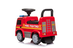 Push Mercedes Antos Fire Truck Foot-to-Floor Ride-On for Kids