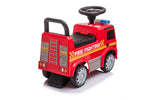 Push Mercedes Antos Fire Truck Foot-to-Floor Ride-On for Kids