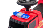 Push Mercedes Antos Fire Truck Foot-to-Floor Ride-On for Kids