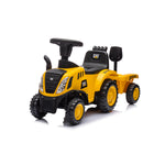 Licensed CAT Holland T7 Tractor Foot-to-Floor Ride-On for Kids