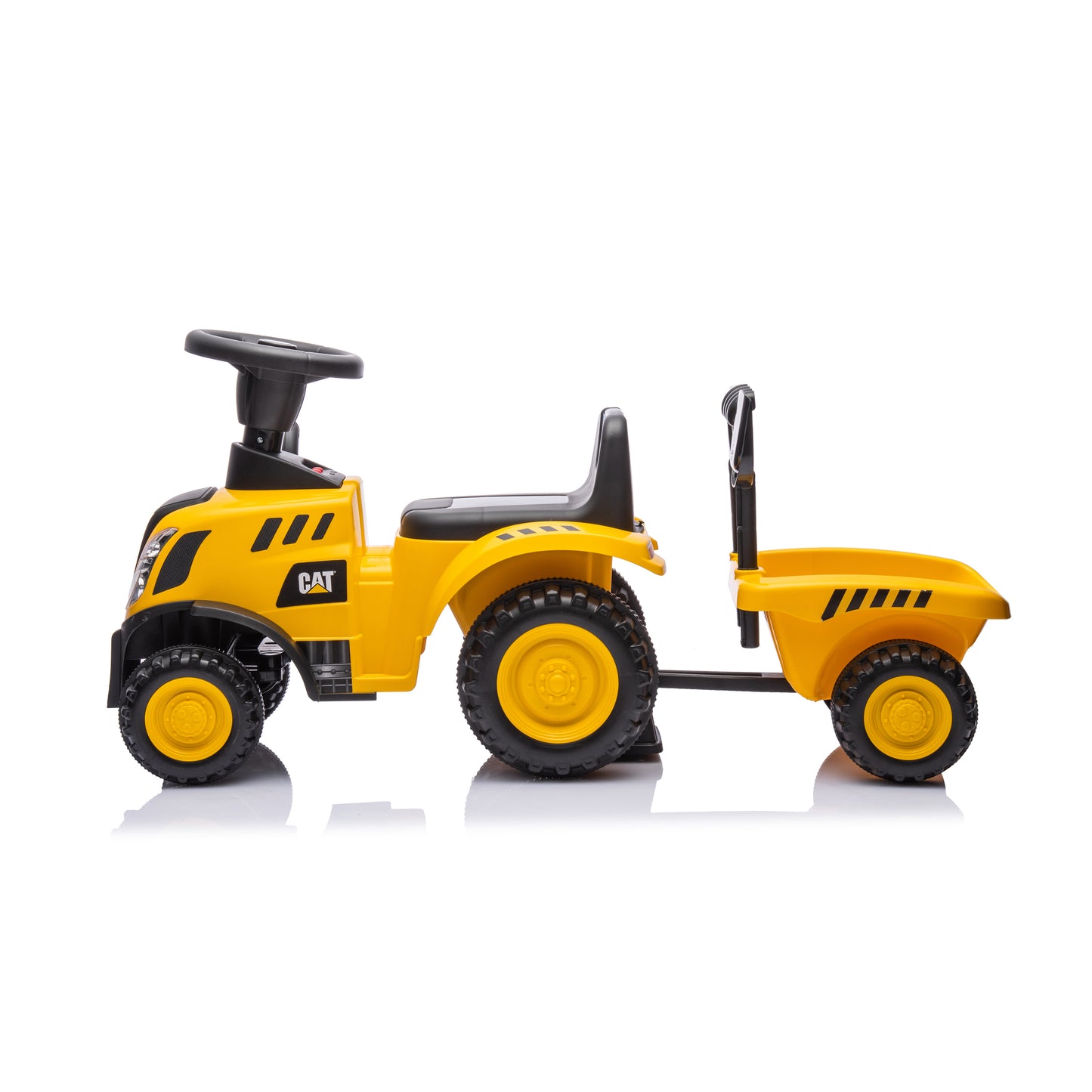 Licensed CAT Holland T7 Tractor Foot-to-Floor Ride-On for Kids