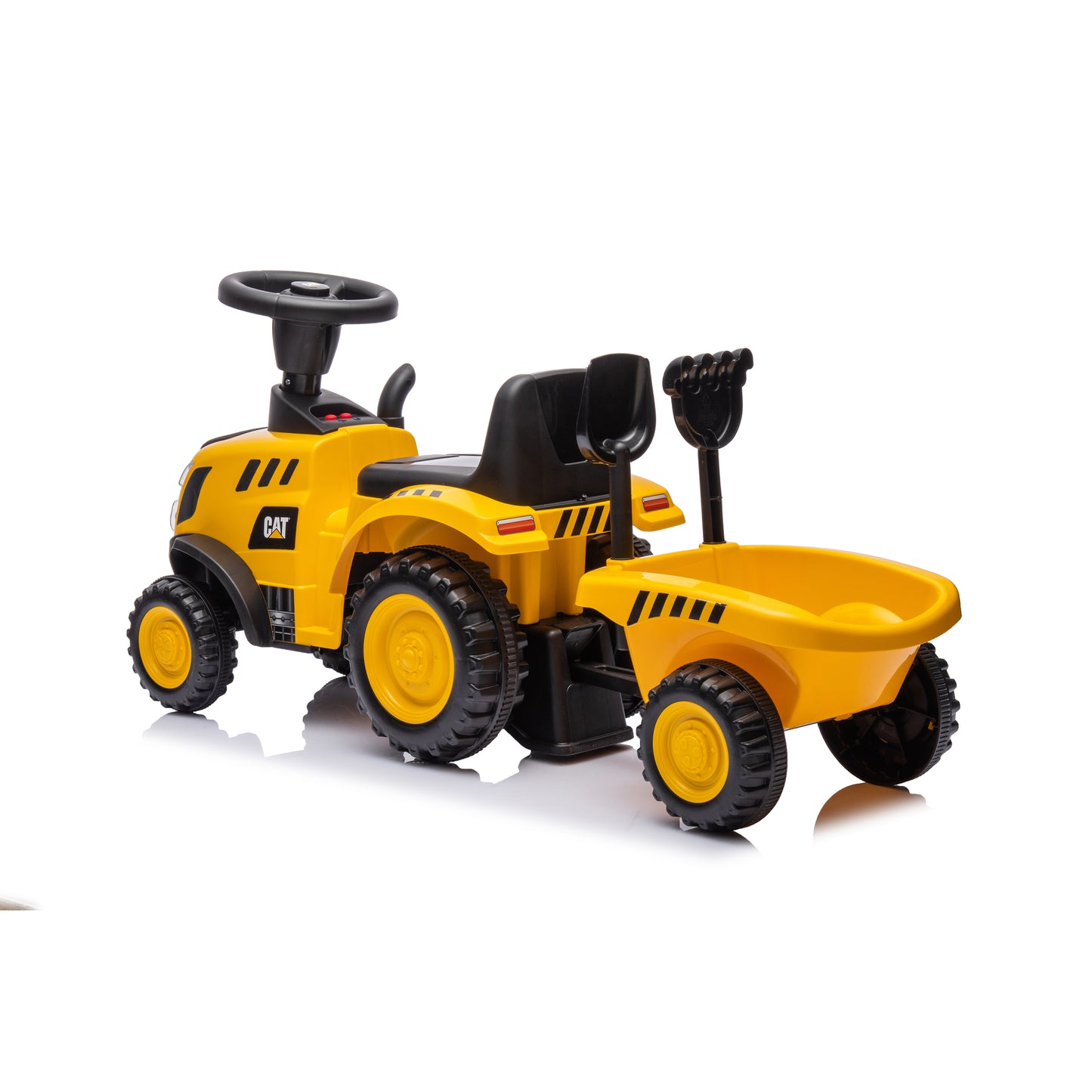 Licensed CAT Holland T7 Tractor Foot-to-Floor Ride-On for Kids
