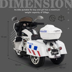 2025 Ride-On Police Motorcycle for Kids – Harley Style Fun on 3 Wheels (Pre-Order)