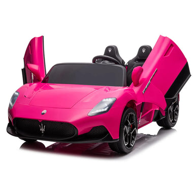 Licensed Maserati MC20 S315 24V 4x4 Two Seater Ride On Car Leather Seat Rubber Wheel Pink