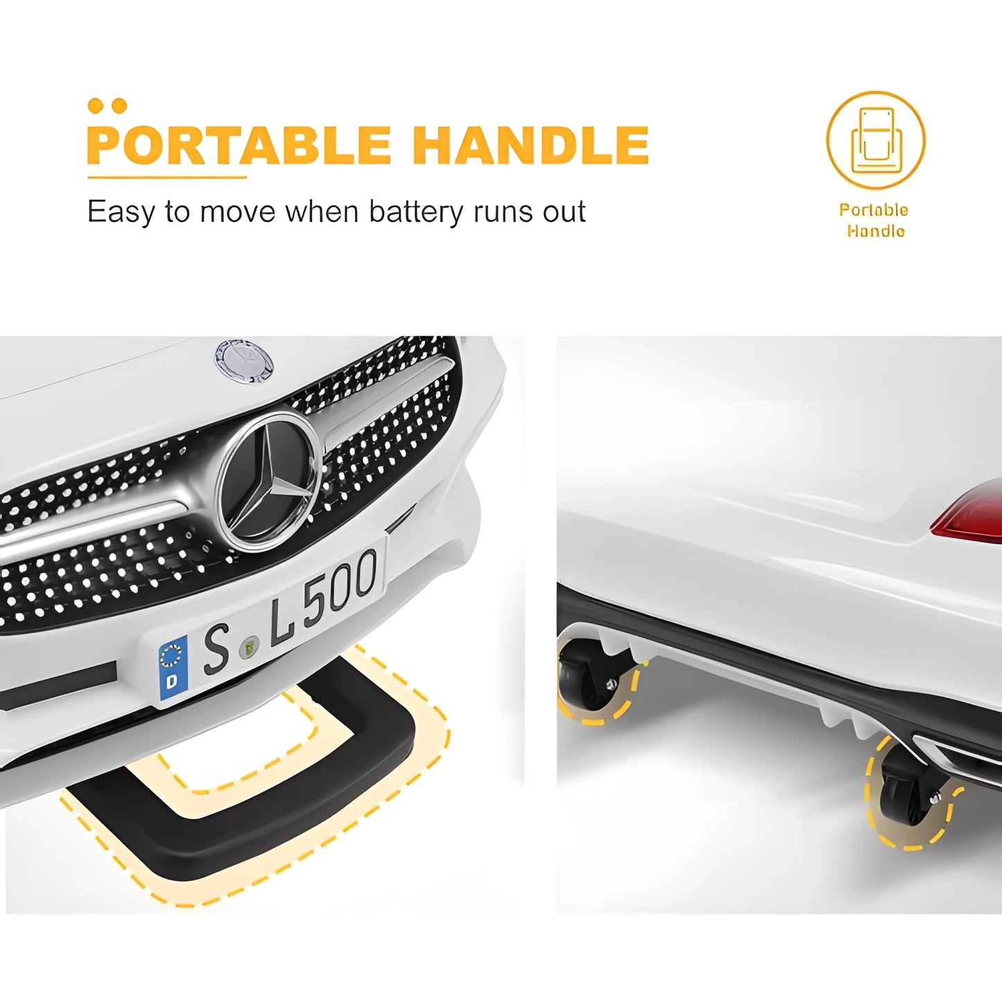 Mercedes-Benz SL500 12V Kids Ride-On Car – Uenjoy