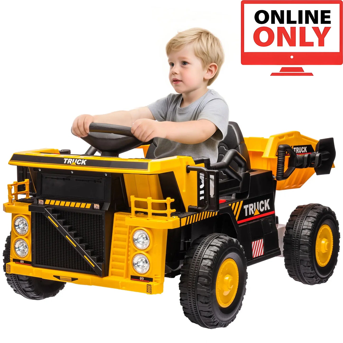 12V Kids Ride-On Dump Truck – Construction Fun for Ages 1–4