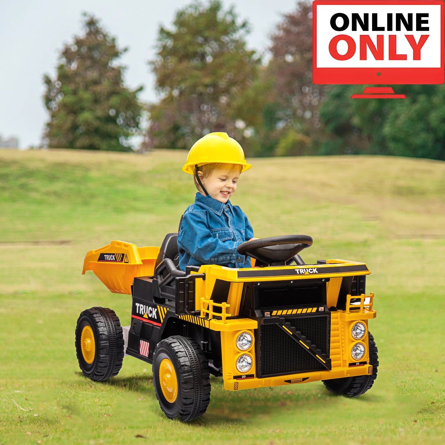 12V Kids Ride-On Dump Truck – Construction Fun for Ages 1–4