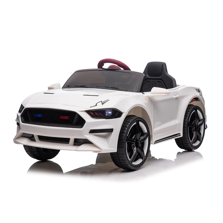 2023 Mustang Kids Ride On Cars With Remote Control Upgraded Leather Seats  And Rubber Tires.