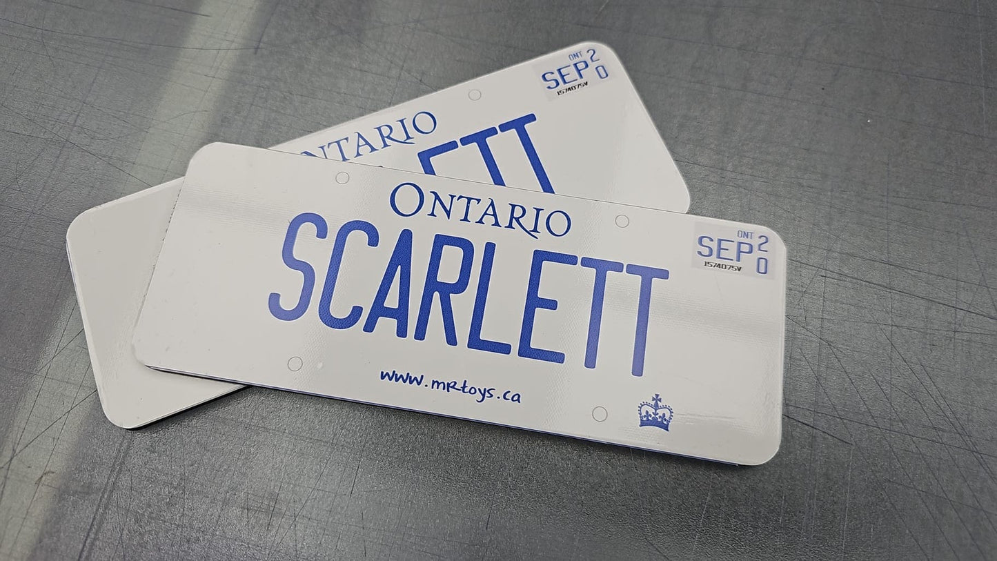 Personalized Custom License Plate