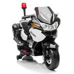 24V Police Officer Ride-On Motorcycle w/ Removable Stabilizing Wheels, SD, USB