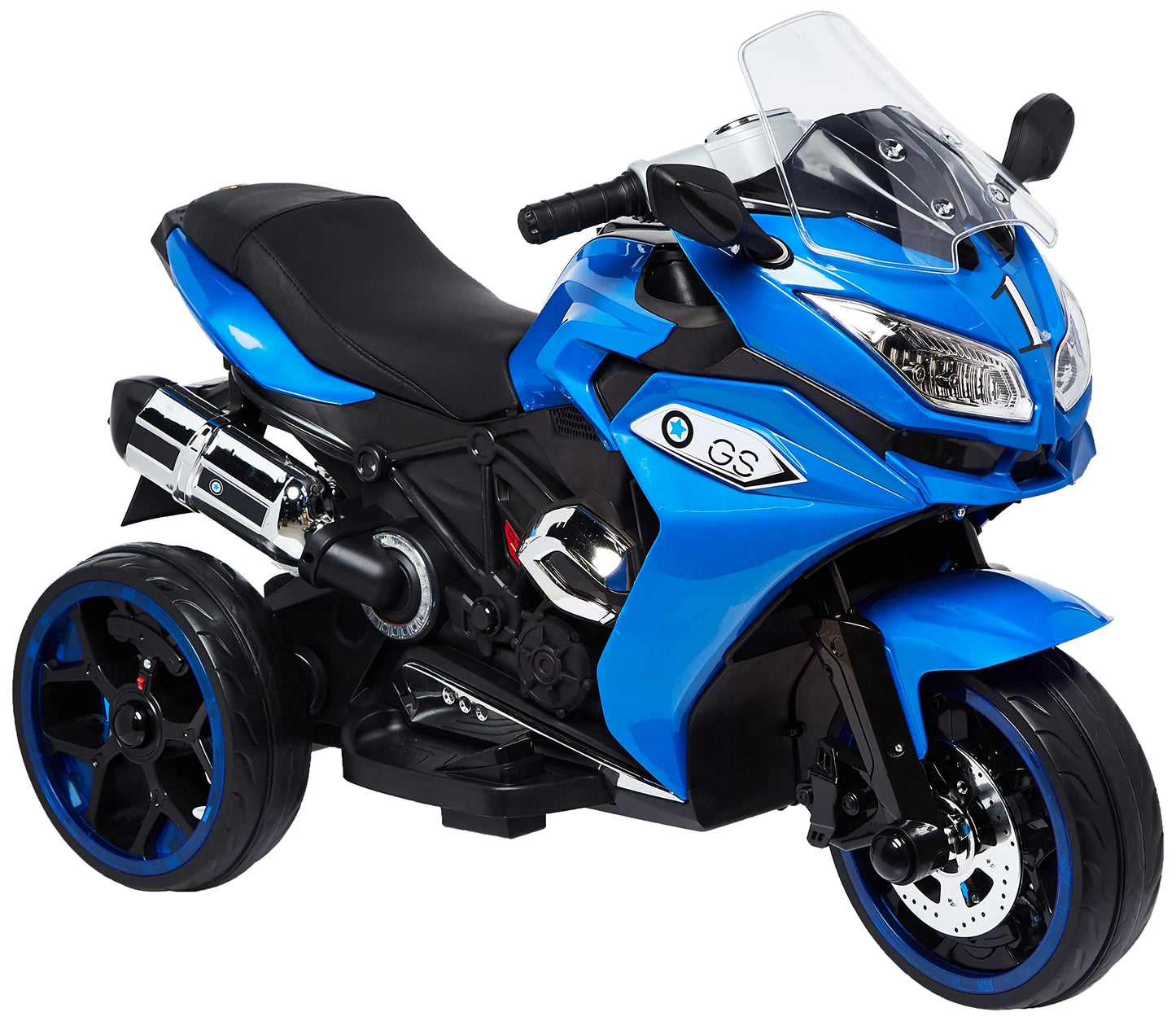 Electric Motorcycle for Kids with Lighting Wheels MP3 Function and Realistic Design Red