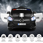 Best 2023 12V Mercedes-Benz SL500 Kids Ride On Police Car with LED Siren Lights with Remote Control - mrtoyscanada