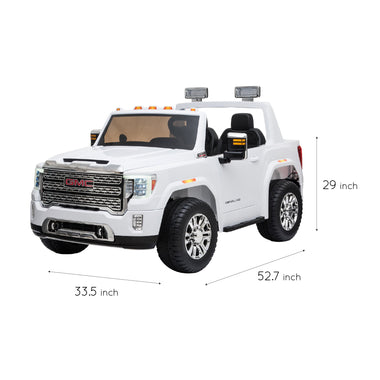 Best OUTDOOR TOYS FOR KIDS GMC SIERRA 12V 2 SEATER KIDS RIDE ON CAR WITH REMOTE CONTROL KIDS ELECTRIC CARS - mrtoyscanada