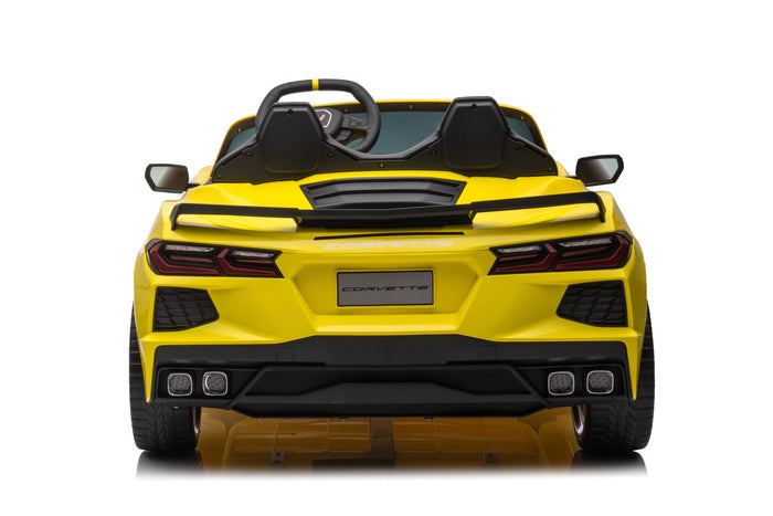 Best 2023 Licensed 12V Chevrolet Corvette C8 1 Seater Ride-On Car RC - mrtoyscanada