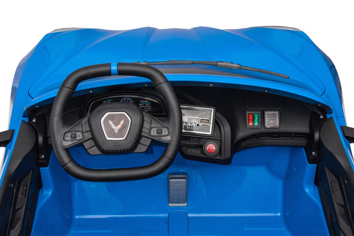 Best 2023 Licensed 12V Chevrolet Corvette C8 1 Seater Ride-On Car RC - mrtoyscanada