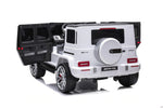 Best 24V Mercedes Benz AMG G63 G Wagon 2 Seater Kids Ride On Car With Remote Control White - mrtoyscanada