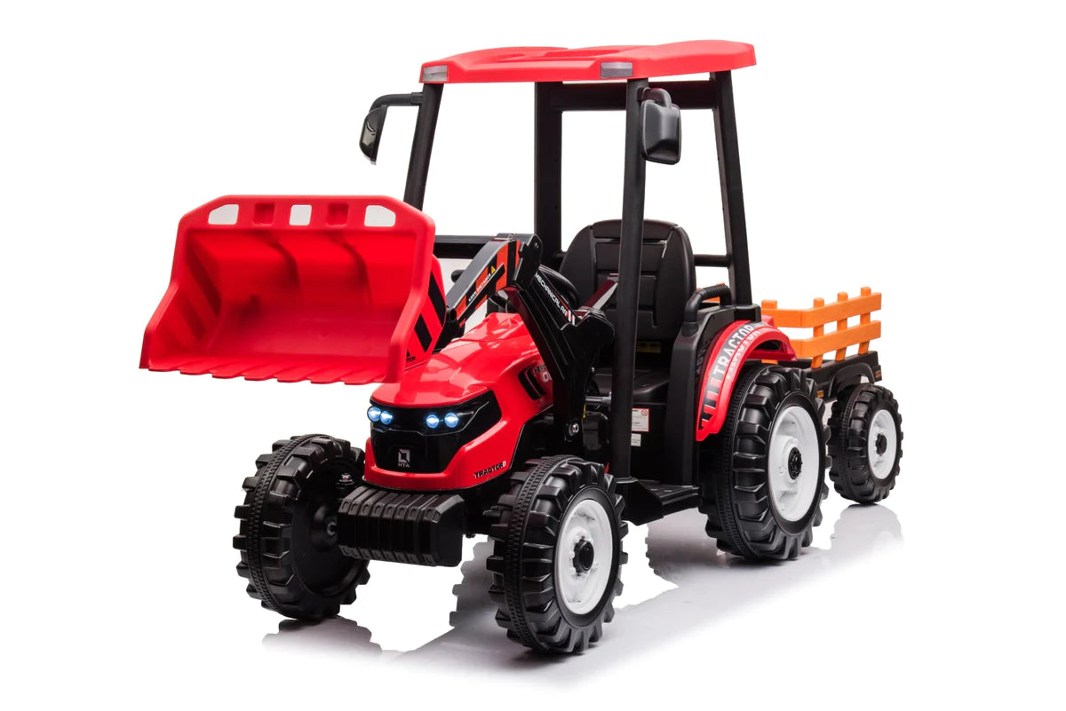 Best 2023 24V  Rhino Tractor 1 Seater Ride on for Kids - mrtoyscanada
