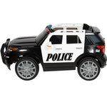 Best 12V Kids Ride On Police Cruiser SUV with Remote Control and LED Siren Lights, Microphone - mrtoyscanada