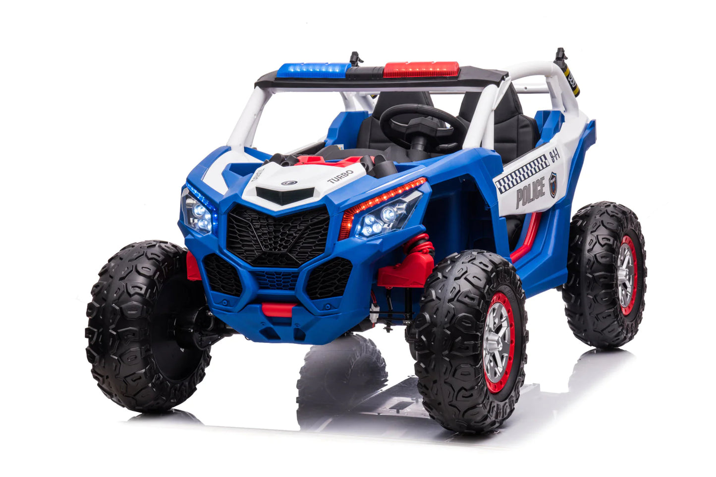 Best 2023 24V Police Dune Buggy 2 Seater Ride On Cars 4x4 With Remote Control - mrtoyscanada