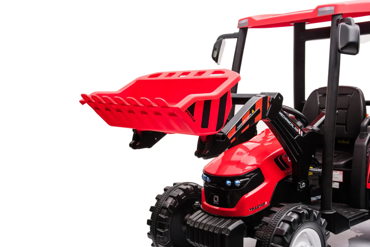 Best 2023 24V  Rhino Tractor 1 Seater Ride on for Kids - mrtoyscanada