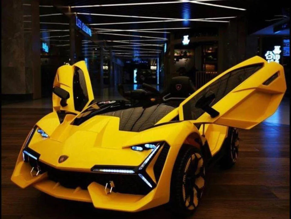 Best Lamborghini Style 12V Kids Ride On Car With Remote Control Yellow - mrtoyscanada